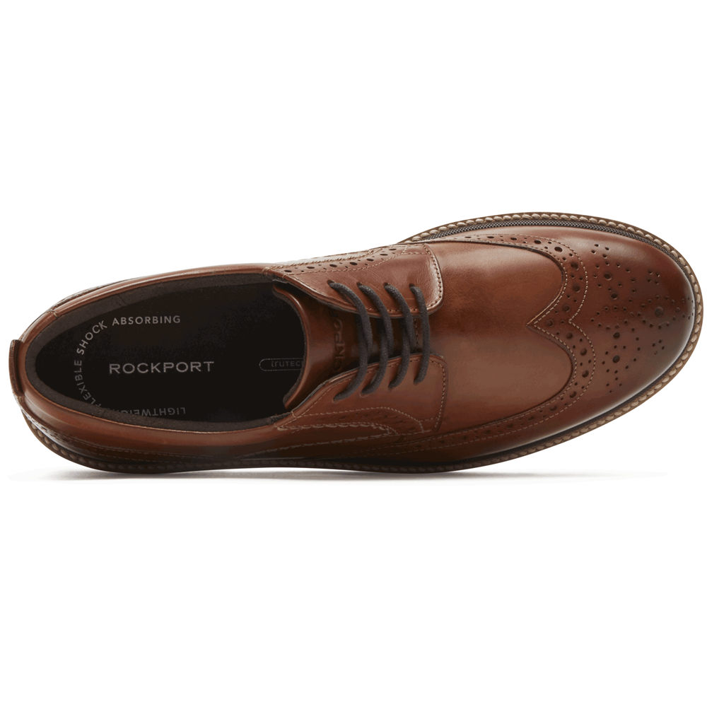 Rockport Singapore Mens Dress Shoes - Marshall Wingtip Brown - ZA8625930